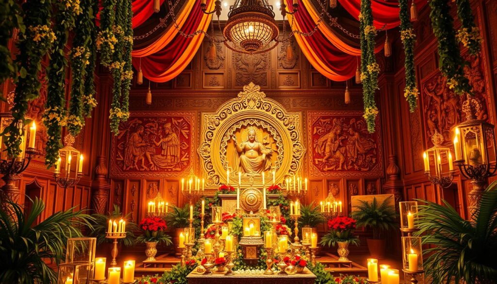 Decoración del espacio sagrado