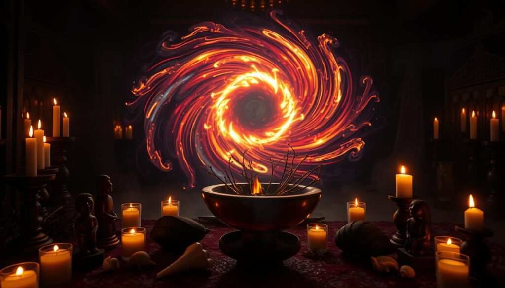 Elementos simbólicos y energías del ritual