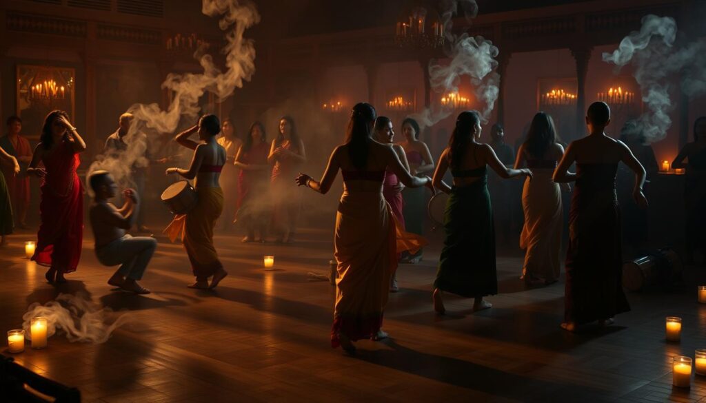 Ritmo y tiempo en rituales espirituales