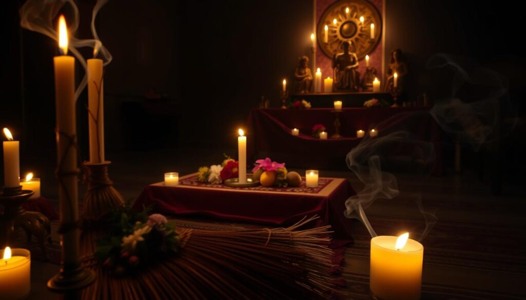 limpieza del espacio ritual