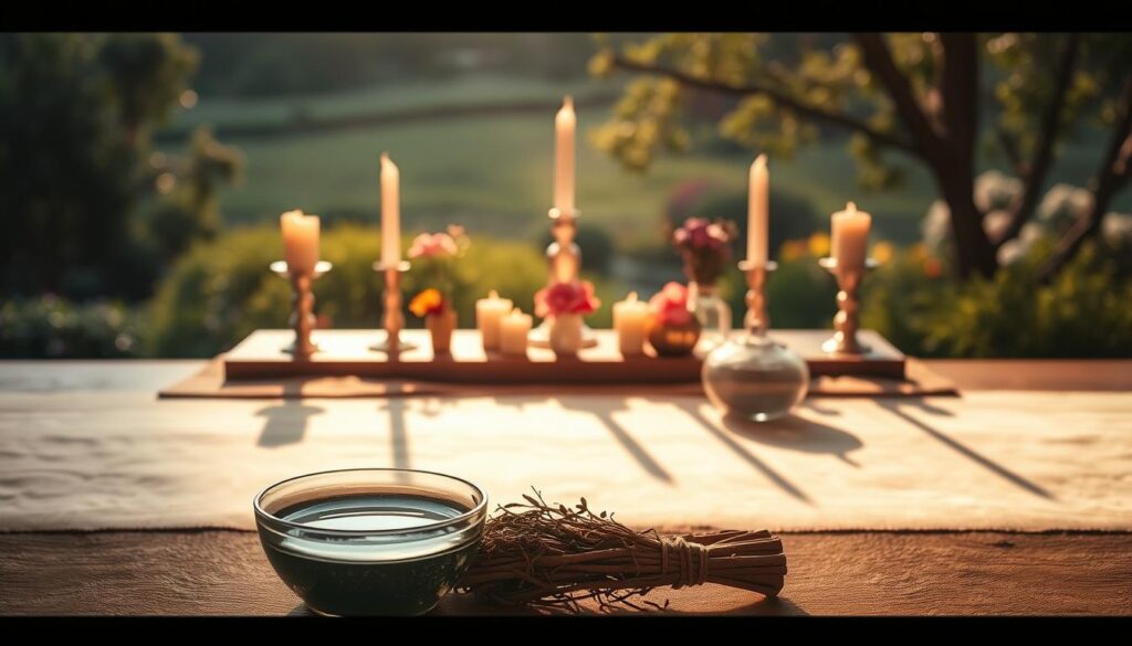 preparación del espacio ritual