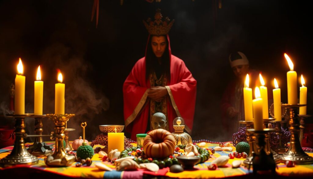 preparación del ritual Elegguá