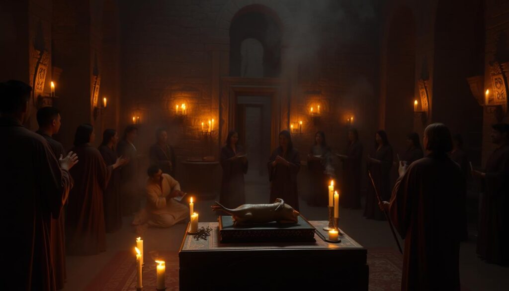 rituales de iniciación y sacrificios