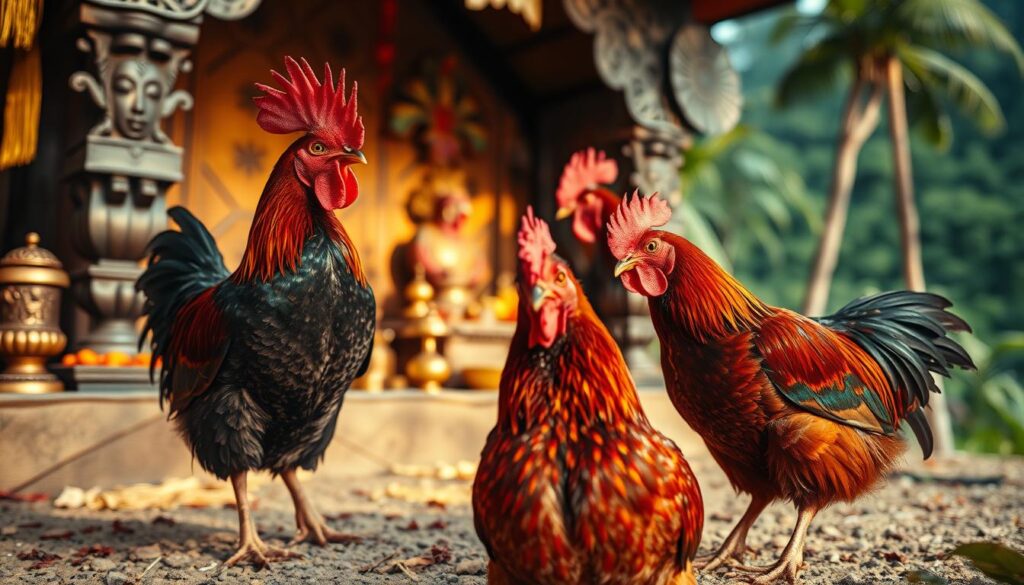 Gallinas como ofrenda