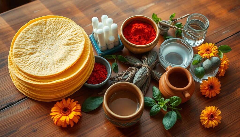 Ingredientes para la ofrenda a San Lázaro