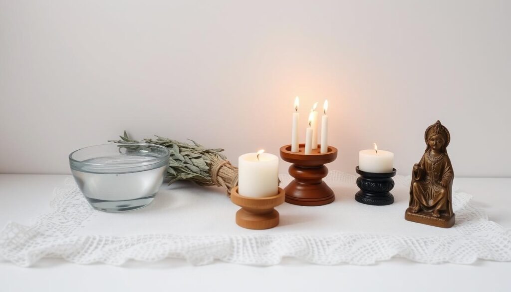 Materiales para hacer altar