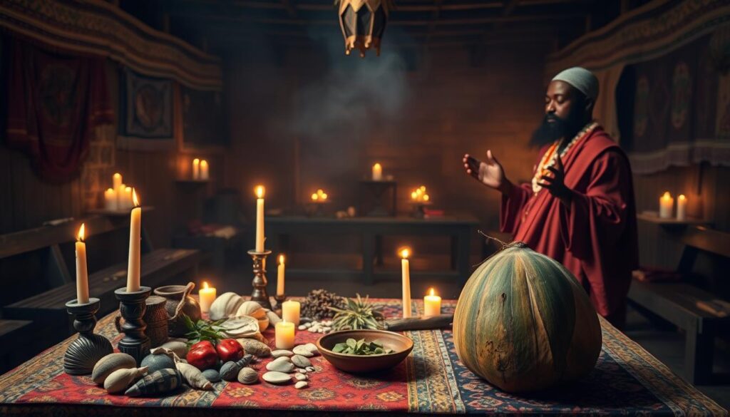 Preparación del ritual del Coco