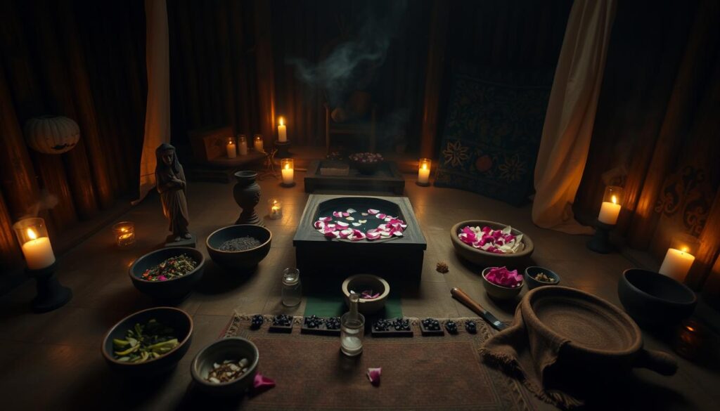 preparación del baño ritual con Obatalá
