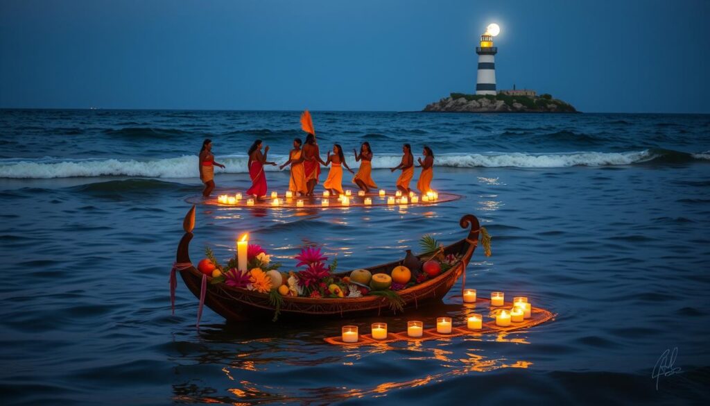 ritual de ofrenda a Yemayá