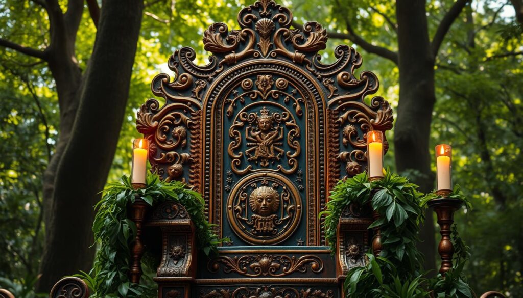 trono de la Orisha Obbá